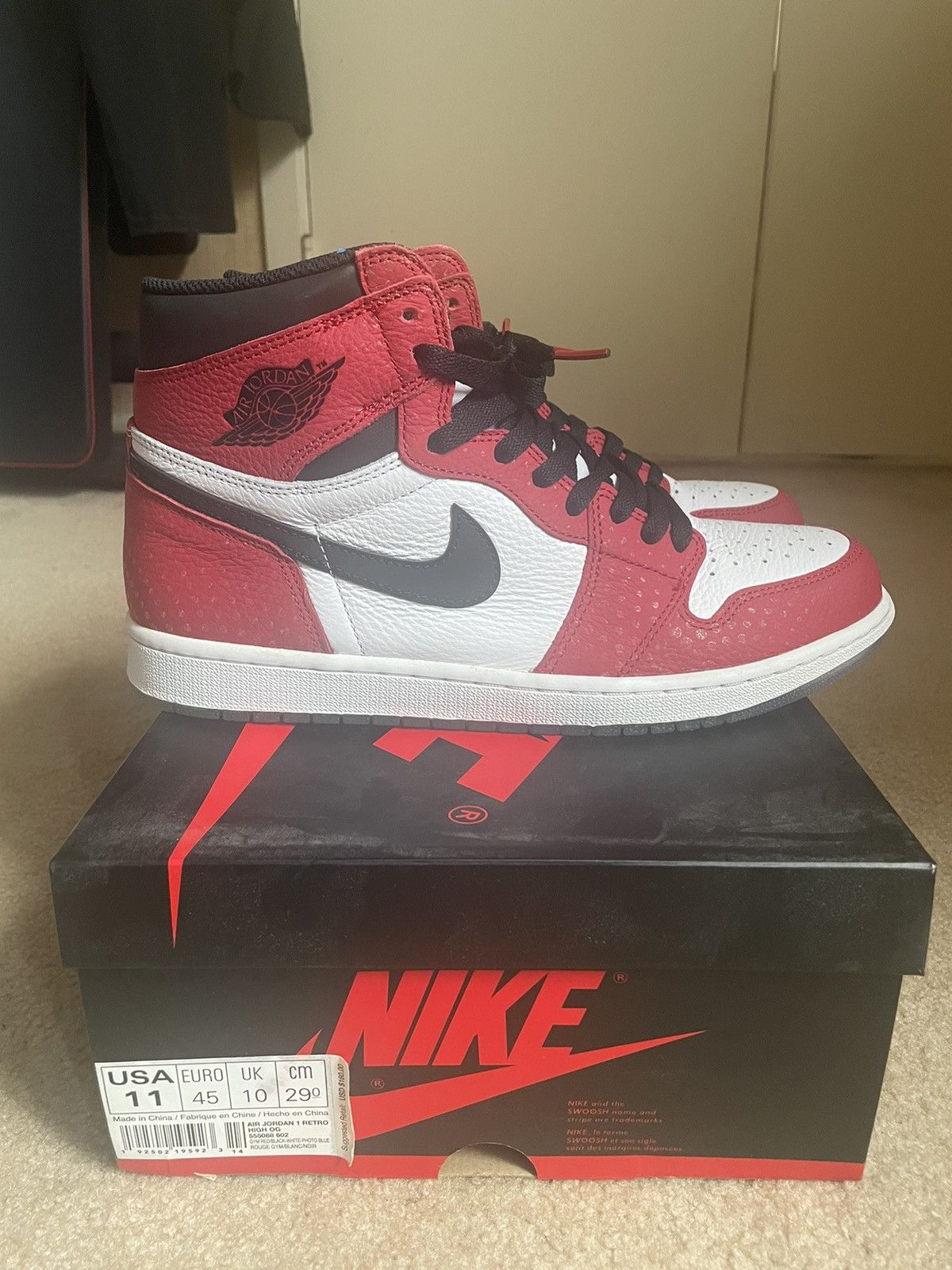 Jordan Brand × Nike Jordan 1 ‘Spider-Man Origin Story’ Size US 11 / EU 44 - 2 Thumbnail