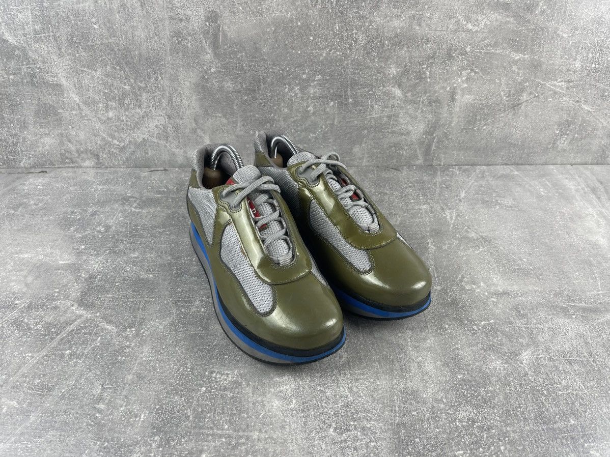 Prada × Vintage Prada Vintage Red Tab American Cup Platform Sneakers Size US 5.5 / IT 35.5 - 3 Thumbnail