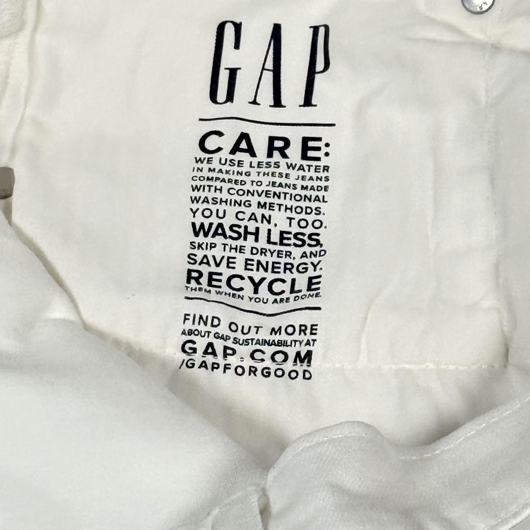 Gap VINTAGE Gap Jeans Womens 33 White Girlfriend Mid Rise Ankle Raw Hem Cropped Denim Size 24" / US 00 / IT 34 - 5 Thumbnail