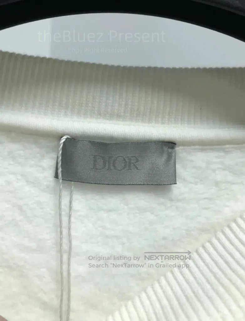 Dior dior cd embroidered crewneck sweatshirt white. Size US L / EU 52-54 / 3 - 5 Thumbnail