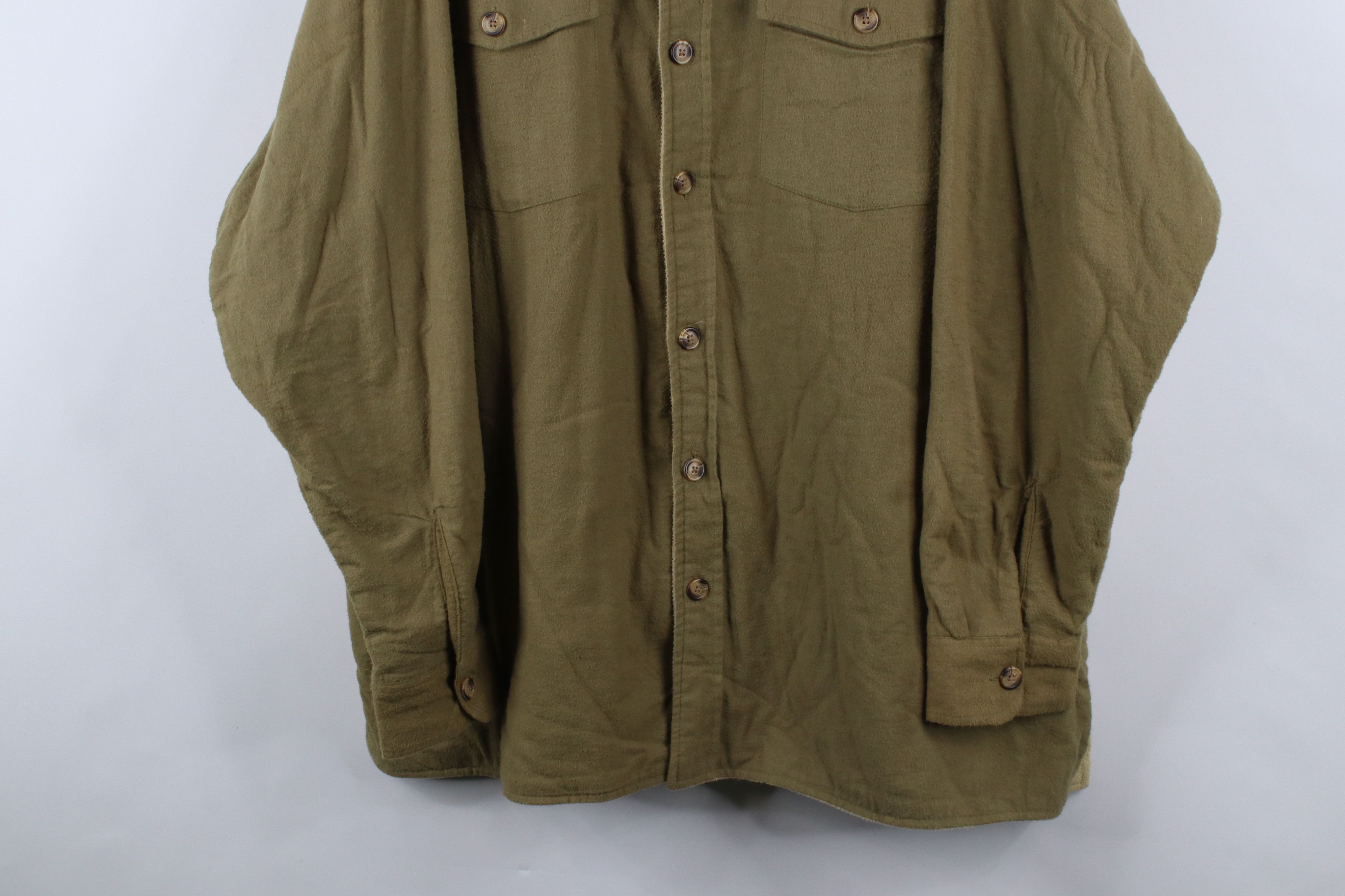 Vintage Vintage 90s Streetwear Chamois Cloth Button Shirt Jacket Size US XL / EU 56 / 4 - 3 Thumbnail