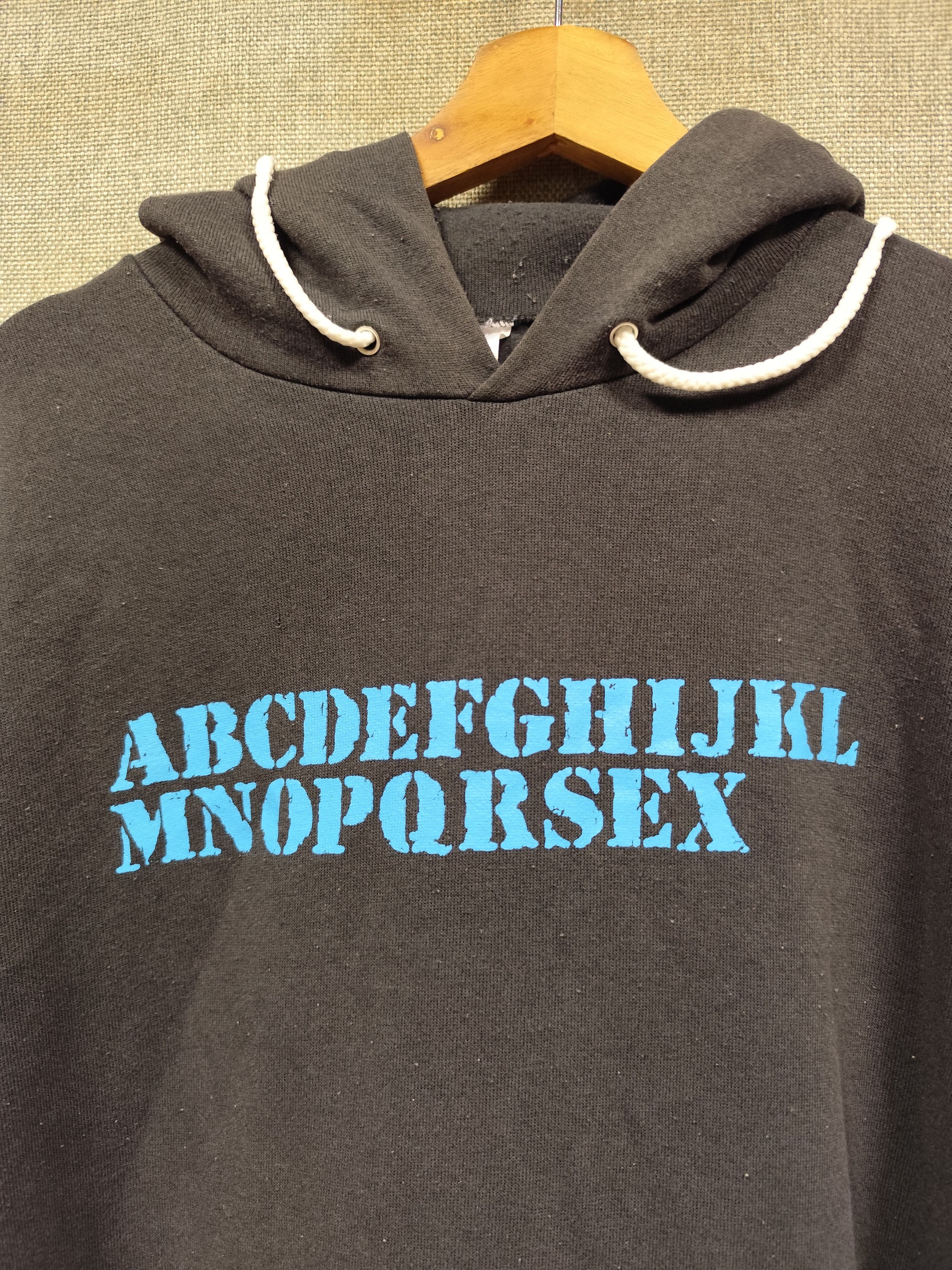 Hanes × Vintage Vintage 90s sweatshirt hoodie alphabet sex very rare Size US M / EU 48-50 / 2 - 4 Thumbnail