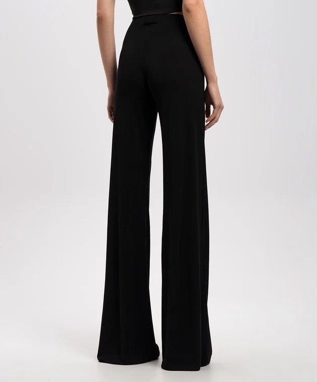 Jean Paul Gaultier Jean Paul Gaultier Women’s Black Flared Pants Size 46 Size 32" / US 10 / IT 46 - 3 Thumbnail