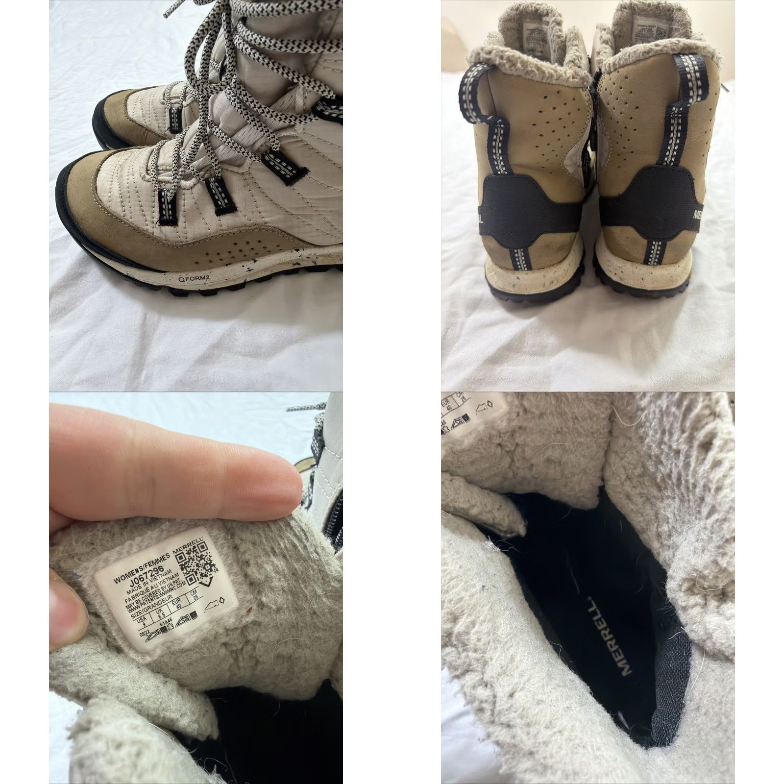 Merrell Merrell Antora Sneaker Boot Women’s 9 Brown Beige Hiking Shoes Synthetic Upper Size US 9 / IT 39 - 9 Thumbnail