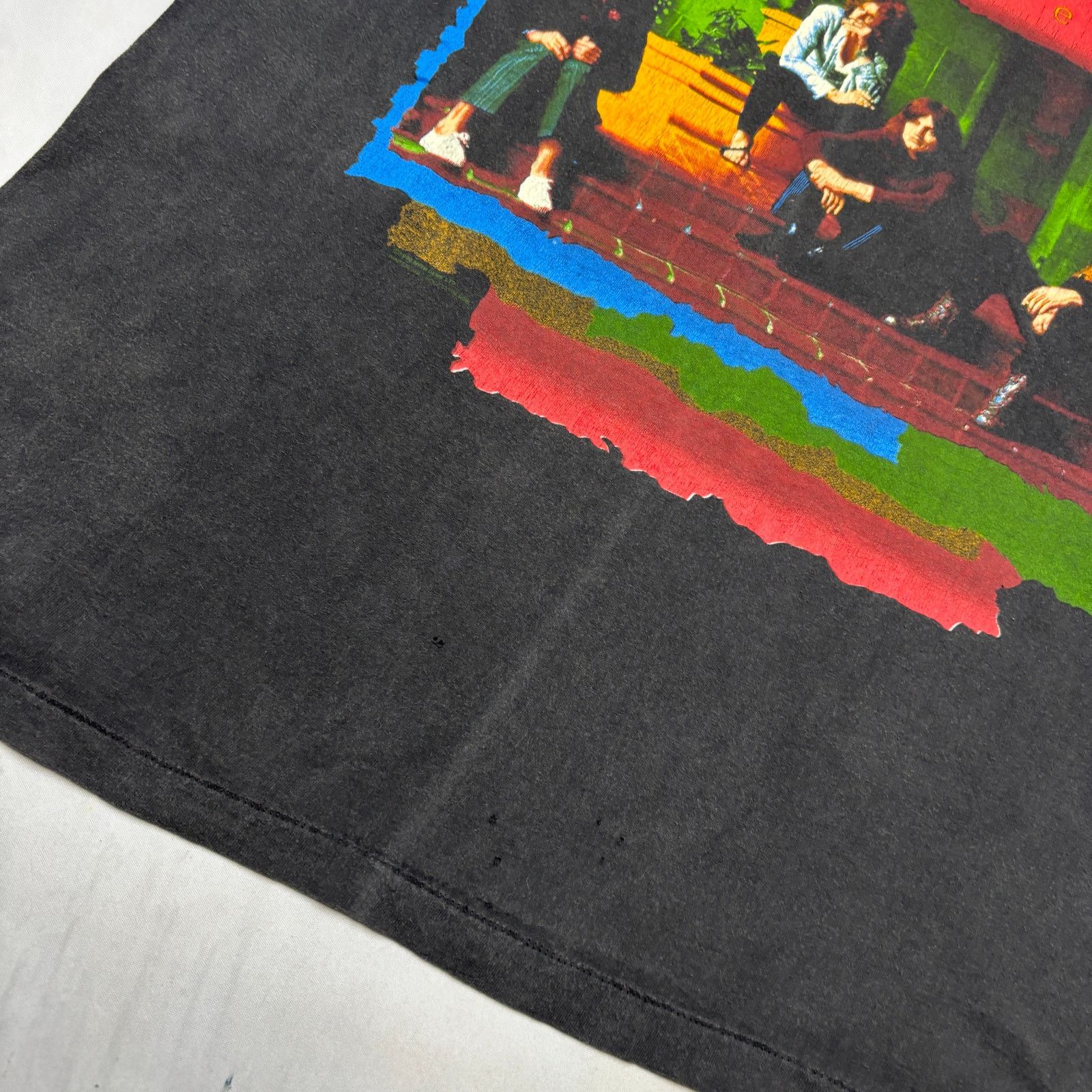Hanes × Vintage Vintage 1990 Led Zeppelin Distressed Band T Shirt Men's XL Size US XL / EU 56 / 4 - 12 Thumbnail