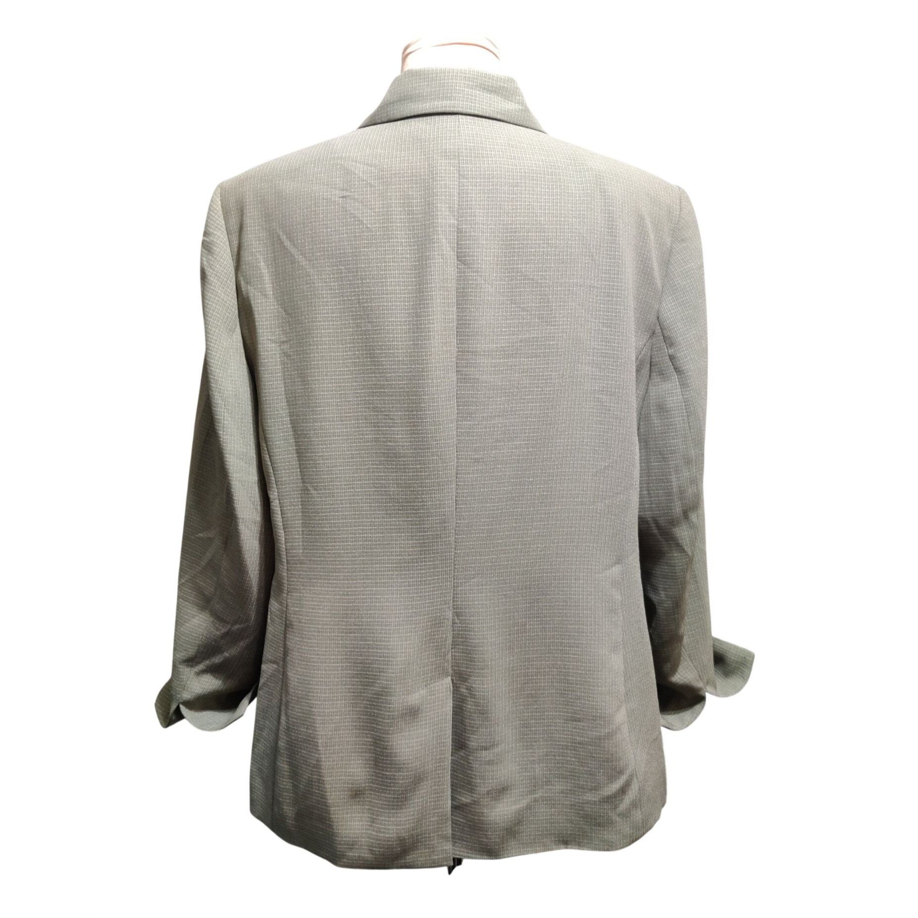 Vintage Vintage Evan Picone 20W Plus Size Green Microcheck Tailored Size XXL / US 16-18 / IT 52-54 - 5 Thumbnail