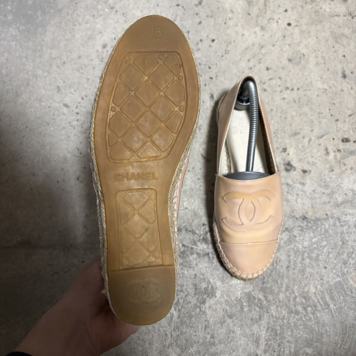 Christian Dior Monsieur Chanel Espadrilles Flats Lambskin Size US 8 / IT 38 - 4 Thumbnail