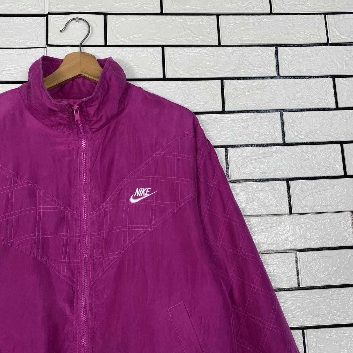Nike 📌Vintage Bomber Jacket Nike Made In Usa Size US M / EU 48-50 / 2 - 7 Thumbnail