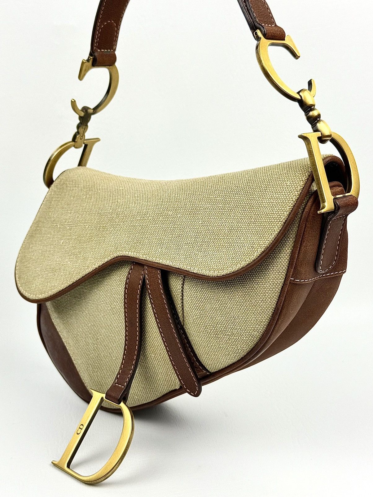 Dior Dior - John Galliano - SS/03 - Khaki & Brown - Saddle Size ONE SIZE - 6 Thumbnail