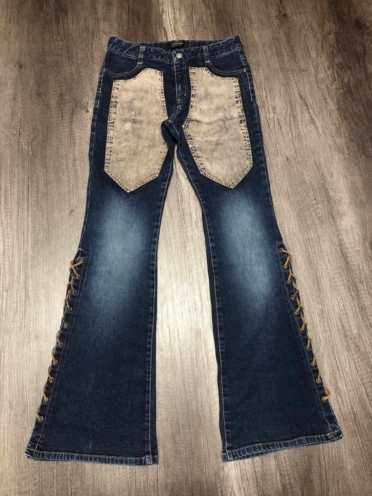 Designer × Japanese Brand VINTAGE ORIRIN FLARE JEANS JAPANESE BRAND Size 27" / US 4 / IT 40 - 1 Thumbnail
