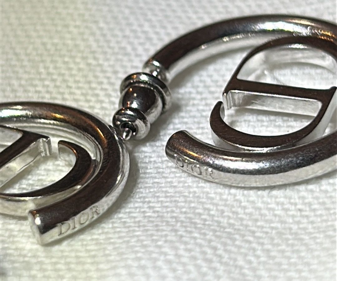 Dior Christian Dior 30 MONTAIGNE EARRINGS Silver-Finish Metal Size ONE SIZE - 8 Thumbnail