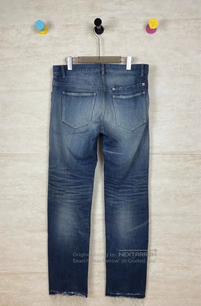 Givenchy Givenchy Blue Destroyed Washed Denim Jeans Size US 31 - 2 Thumbnail