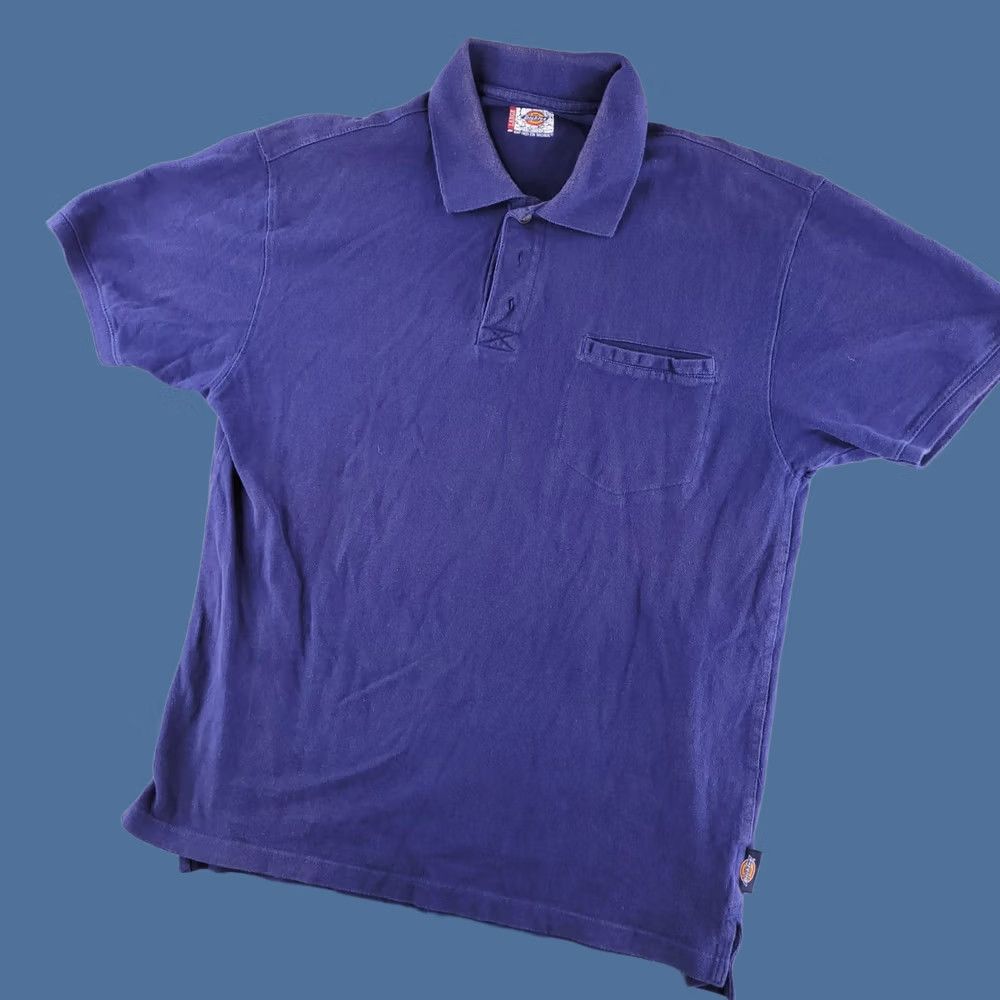 Dickies Dickies Shirt Mens Large Blue Polo Short Sleeve Collared Workwear Distressed Polo Shirt Mens Large Blue Vintage No Size US L / EU 52-54 / 3 - 1 Thumbnail