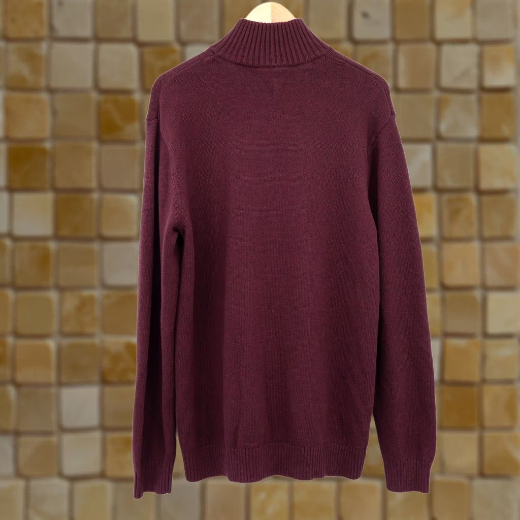 Rodd & Gunn Rodd & Gunn Men's Sweater Pullover 1/4 Zip Mock Neck Cranberry L New Size US L / EU 52-54 / 3 - 1 Thumbnail