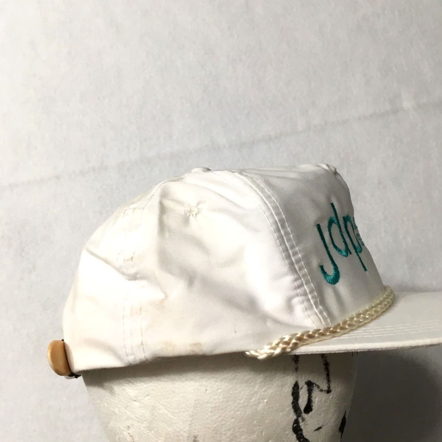 Roper VINTAGE JDP CONSTRUCTION SERVICES ROPE EMBROIDERED Trucker Hat White Mens One Size Size ONE SIZE - 5 Thumbnail