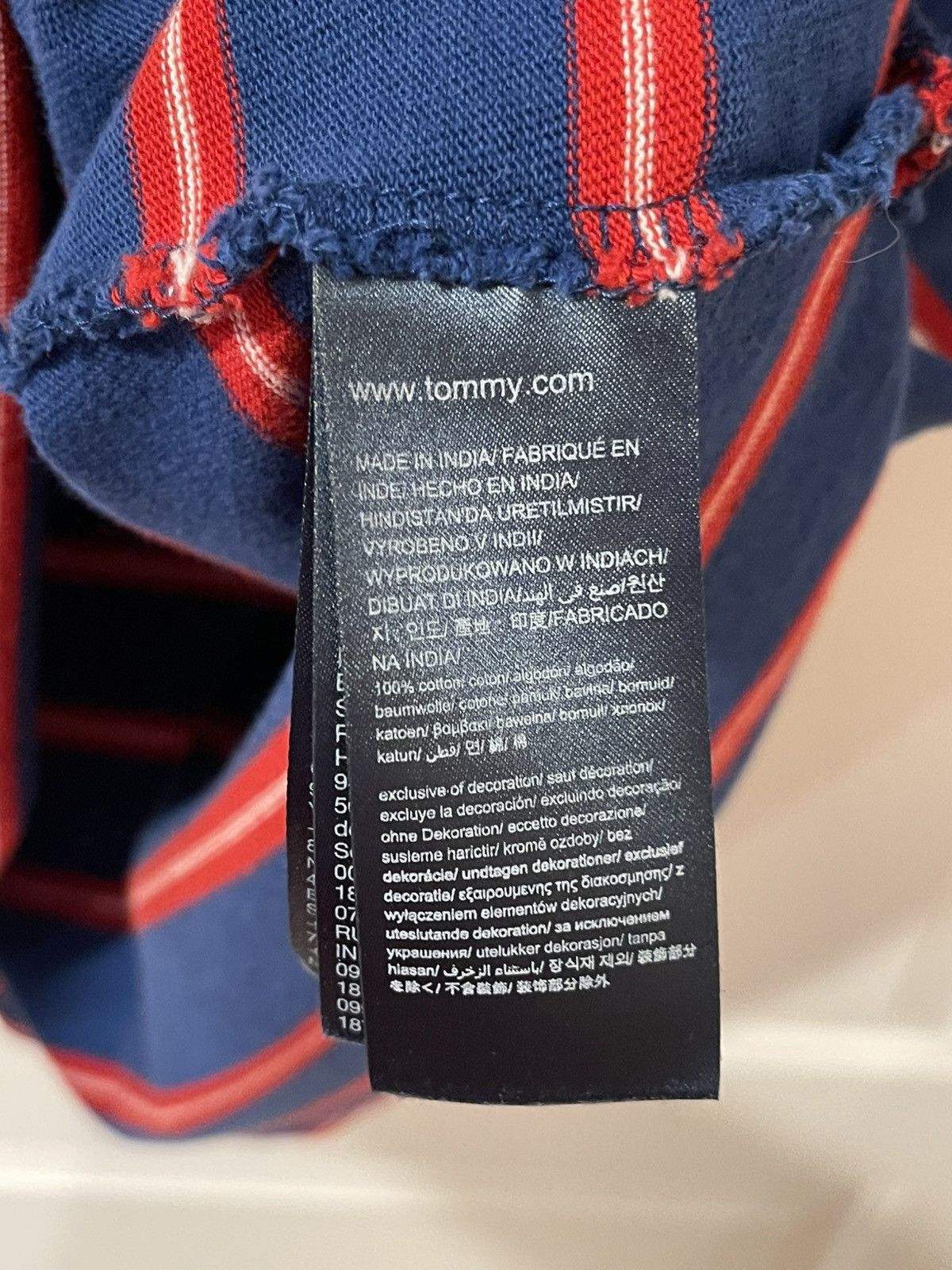 Tommy Hilfiger Tommy Hilfiger Jeans Retro Tee Men’s Striped blue and red Size US L / EU 52-54 / 3 - 5 Thumbnail