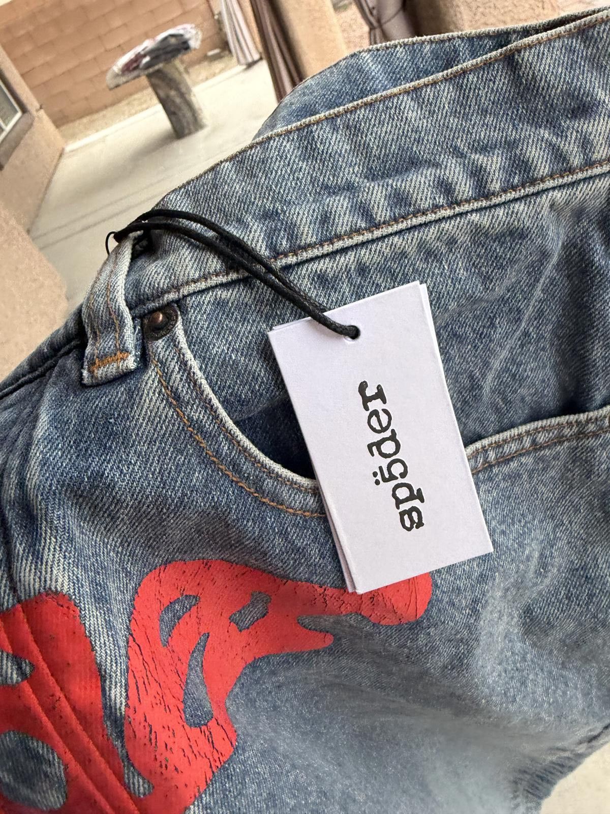 Other Sp5der V3 Indigo Denim Jeans Size 32 Light Wash NWT Size US 32 / EU 48 - 5 Thumbnail