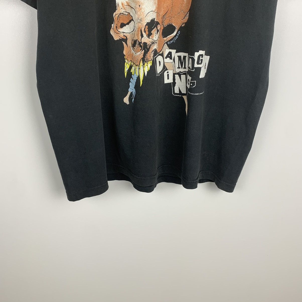 Band Tees Vintage Metallica Damage In Tour Rock Band Tee Pushead Giant Size US L / EU 52-54 / 3 - 3 Thumbnail