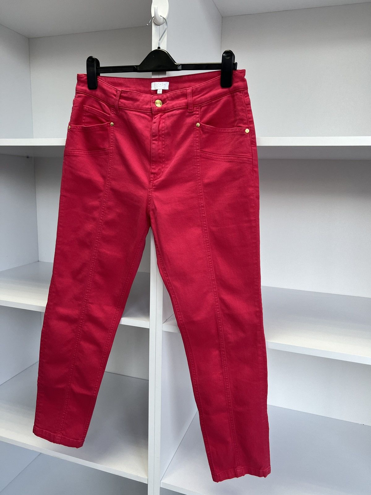 Designer × Escada × Vintage Vintage Escada Sport Women’s Pink Jeans Logo Y2K Size 28" / US 6 / IT 42 - 3 Thumbnail