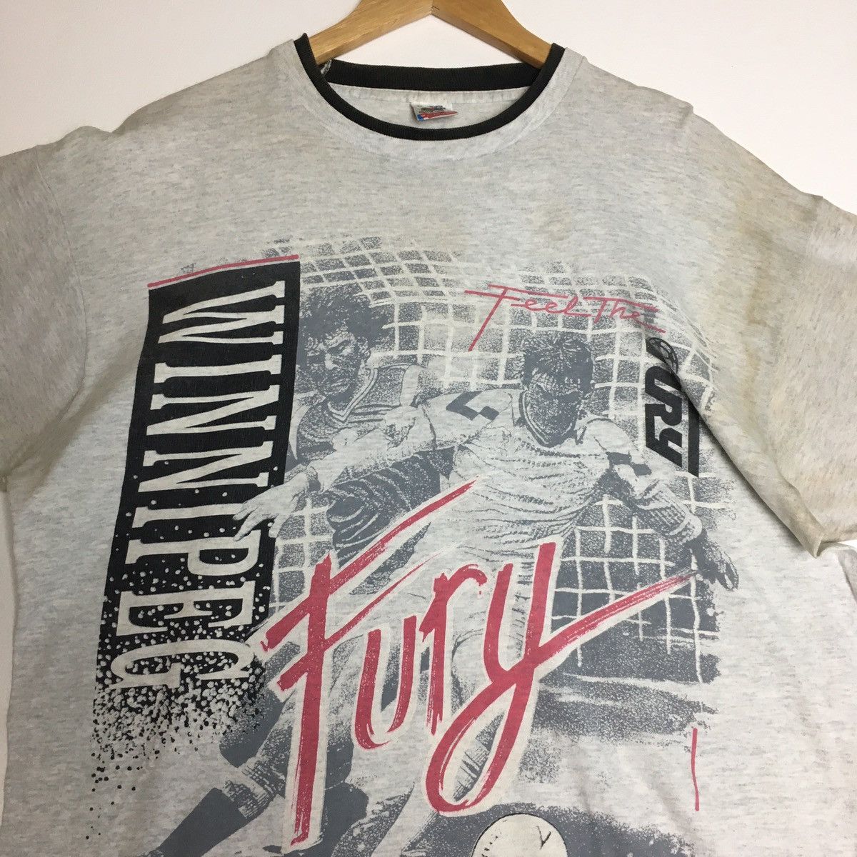 Fruit Of The Loom × Vintage Vintage FURY WINNIPEG Tee Size US M / EU 48-50 / 2 - 5 Thumbnail