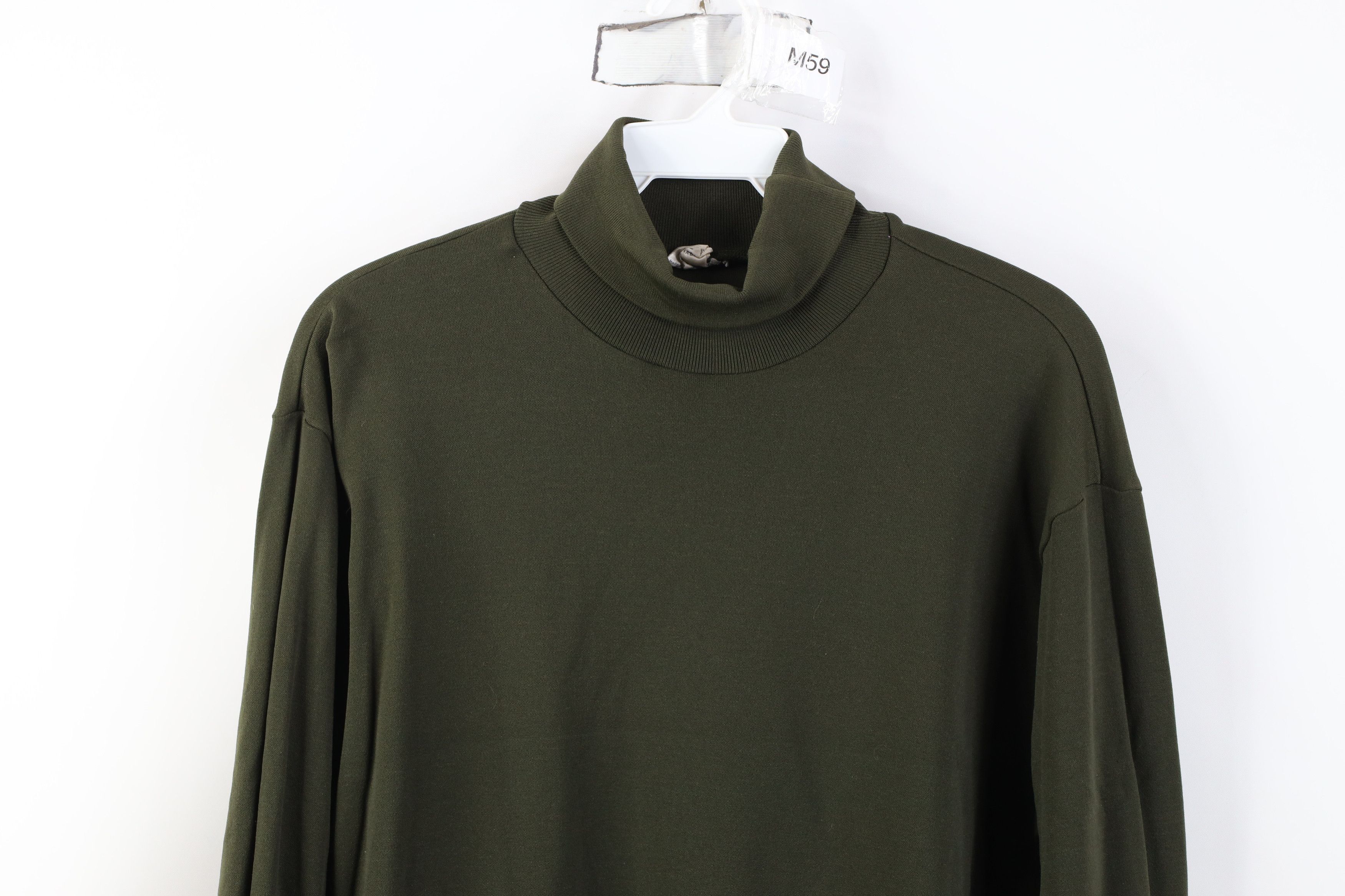 Vintage Vintage 60s Ban Lon Obermeyer Turtleneck Shirt Olive Green Size US L / EU 52-54 / 3 - 2 Thumbnail