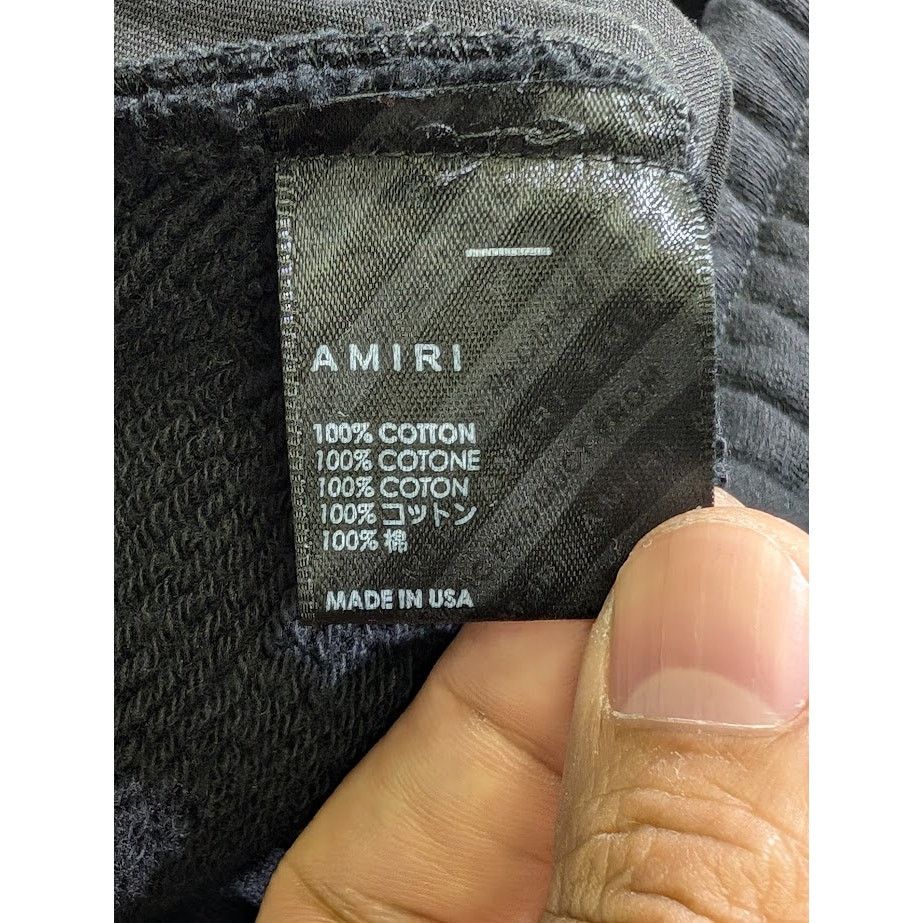 Amiri o1rshd1 MA Bar Sweatshorts in Black Size US 32 / EU 48 - 17 Thumbnail