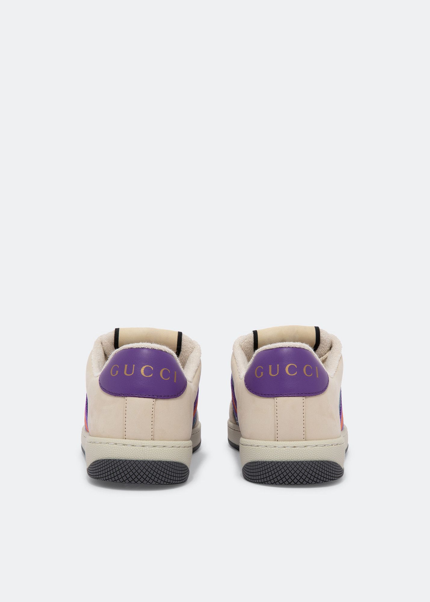 Gucci o1s1wg110225 Screener Low-Top Sneakers With Web Multicolor Size US 12 / IT 42 - 3 Thumbnail