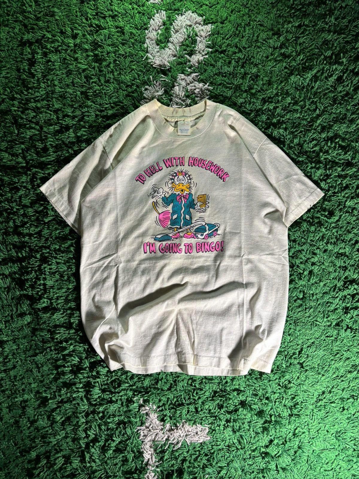 Vintage Vintage 1988 Comedy Bingo Tee Size US L / EU 52-54 / 3 - 2 Thumbnail