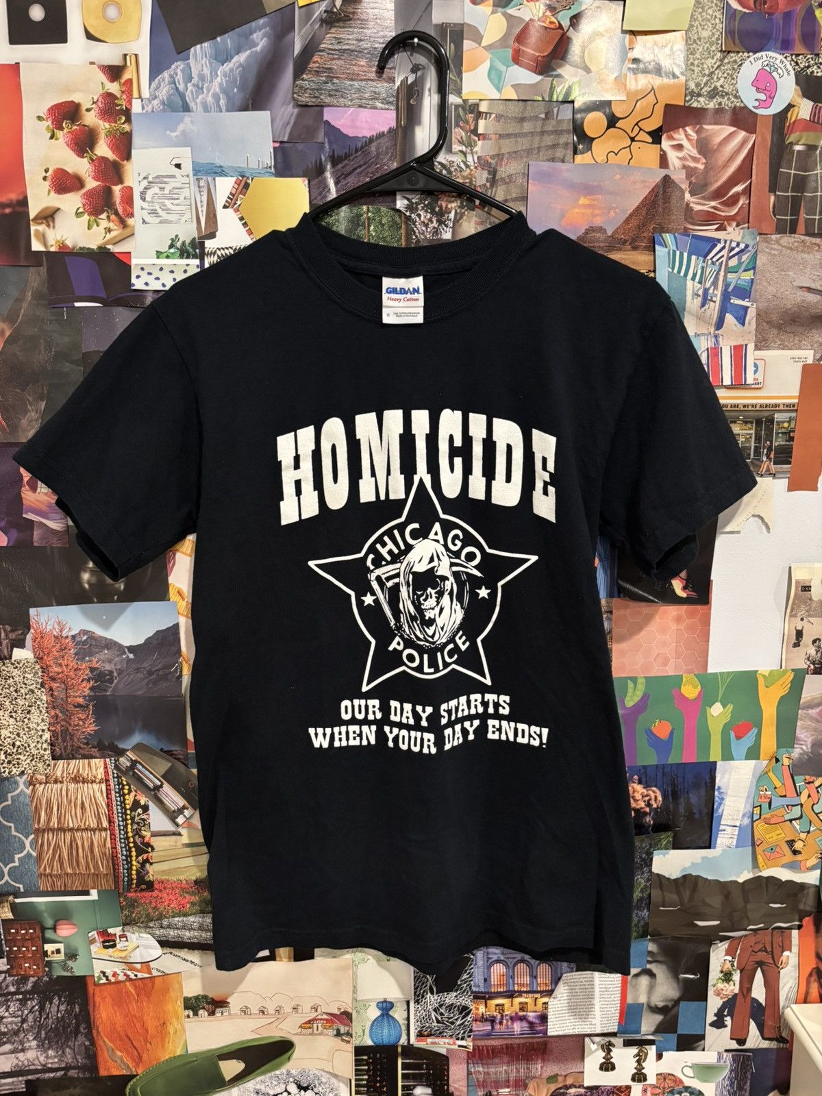 Vintage Vintage Homicide “Our Day Begins When Your Day Ends” Size S Size US S / EU 44-46 / 1 - 1 Thumbnail