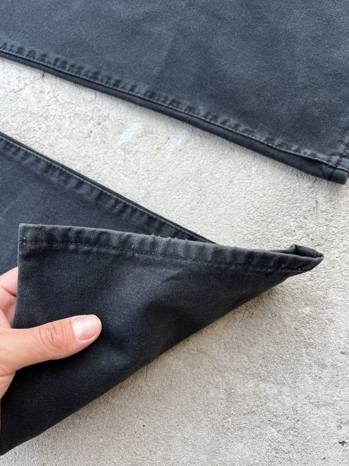 Armani 90s Giorgio Armani Vintage Big Logo Washed Jeans Denim Y2K Size US 30 / EU 46 - 12 Thumbnail