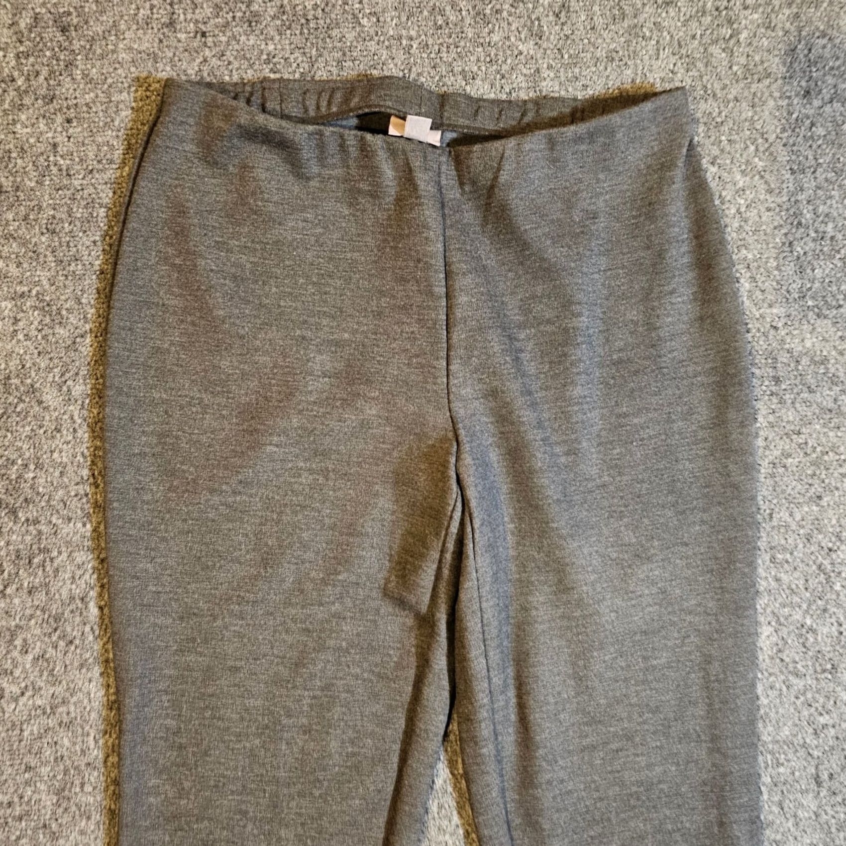 J. Jill J Jill Pants Women Medium Petite Gray Ponte Slim Leg Elastic Waist Casual Cap-se 90s? Size 30" / US 8 / IT 44 - 2 Thumbnail