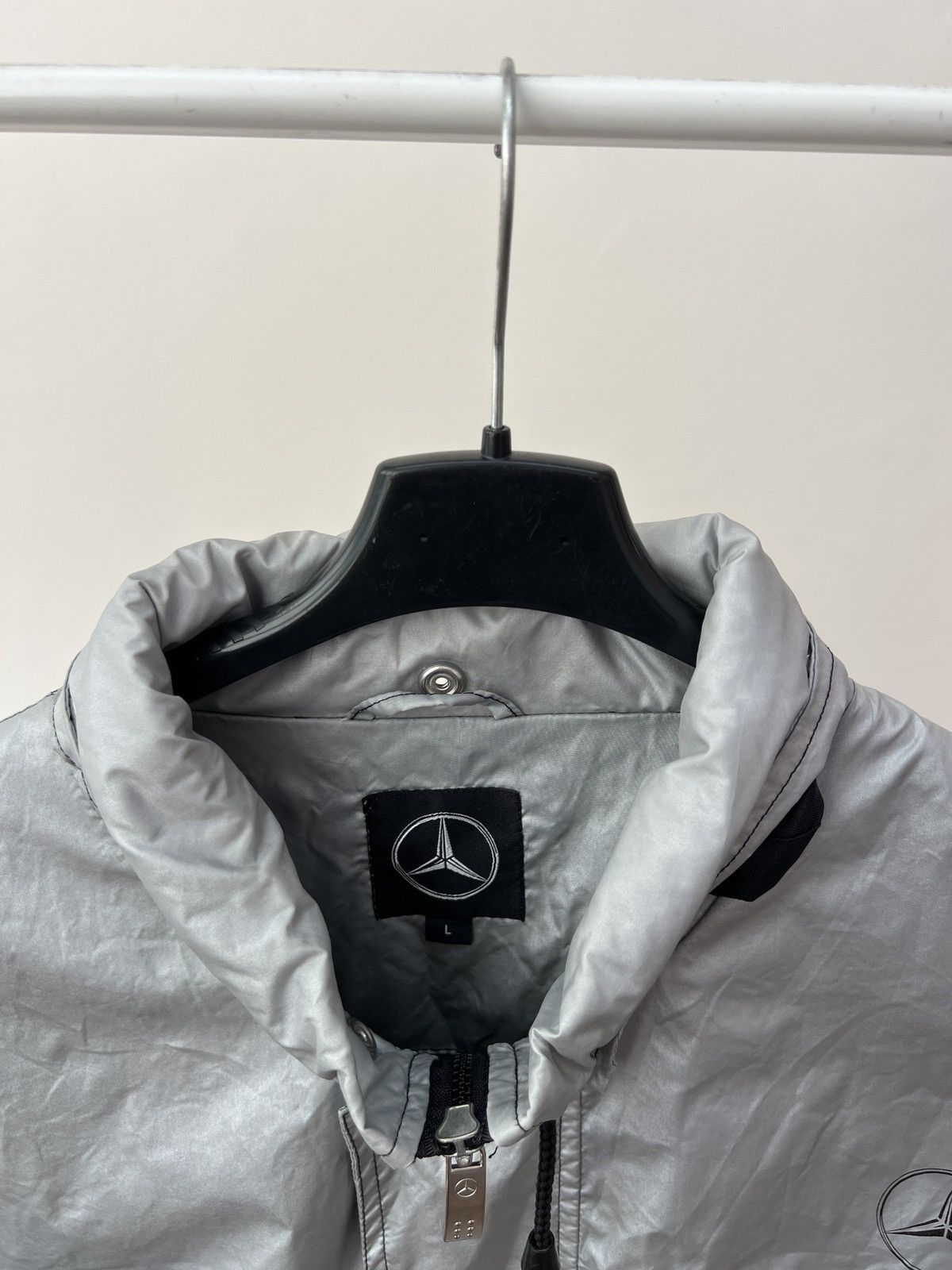 Mercedes-Benz Vintage Mercedes Benz Racing Windbreaker Silver Jacket Size US L / EU 52-54 / 3 - 5 Thumbnail