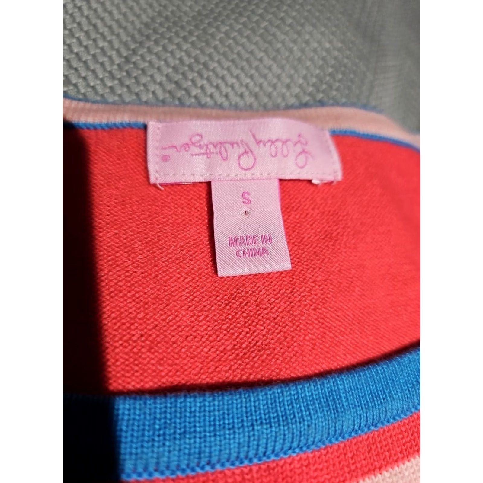 Lilly Pulitzer VINTAGE Lilly Pulitzer Dress Womens Size Small Lindsey Pink Blue Bodycon Stripe Sweater Size S / US 4 / IT 40 - 7 Thumbnail
