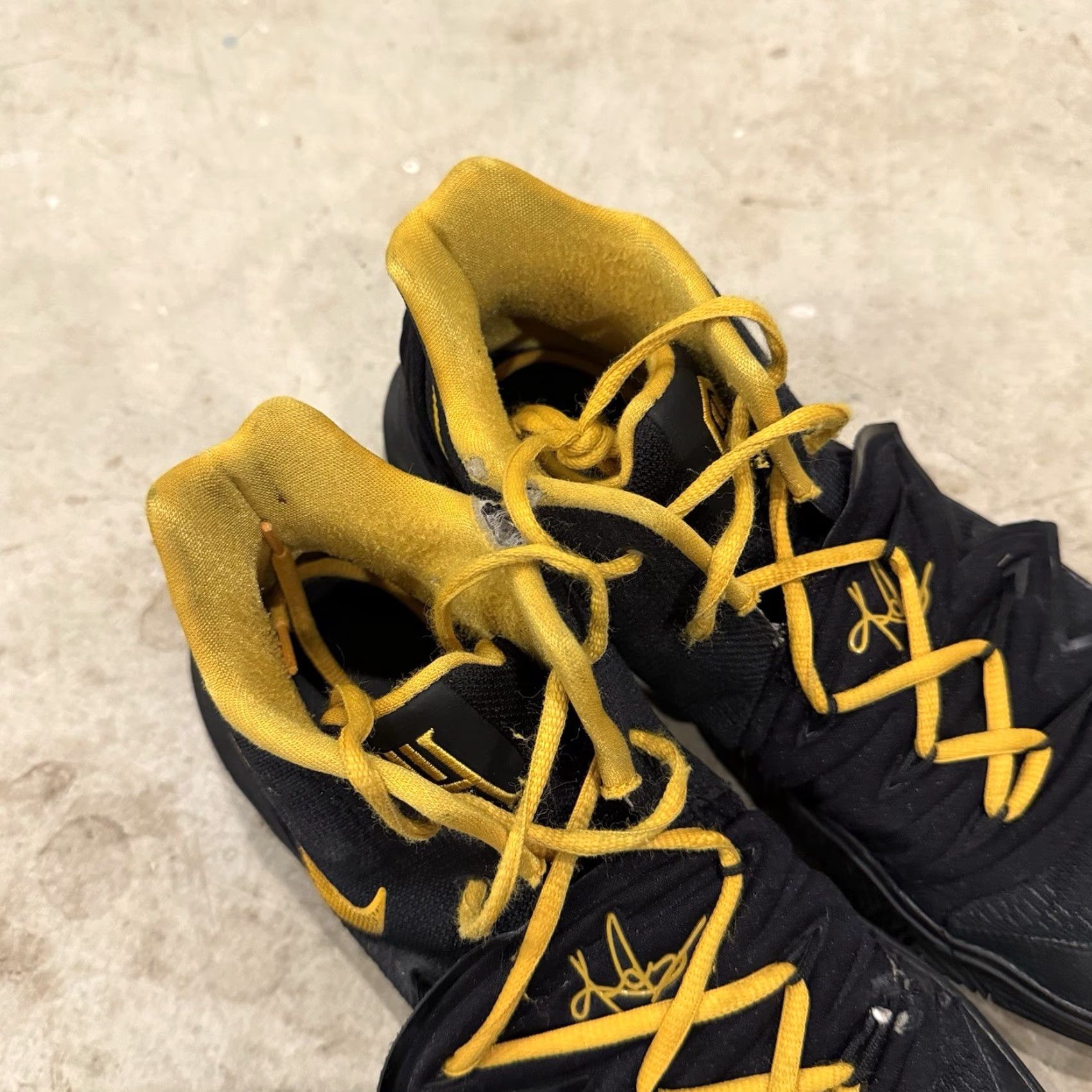 Nike Nike Kyrie 5 iD Sneaker - Size 12 - Black And Yellow - Multicolor - Men - Athletic - AV7917-XXX Size ONE SIZE - 2 Thumbnail