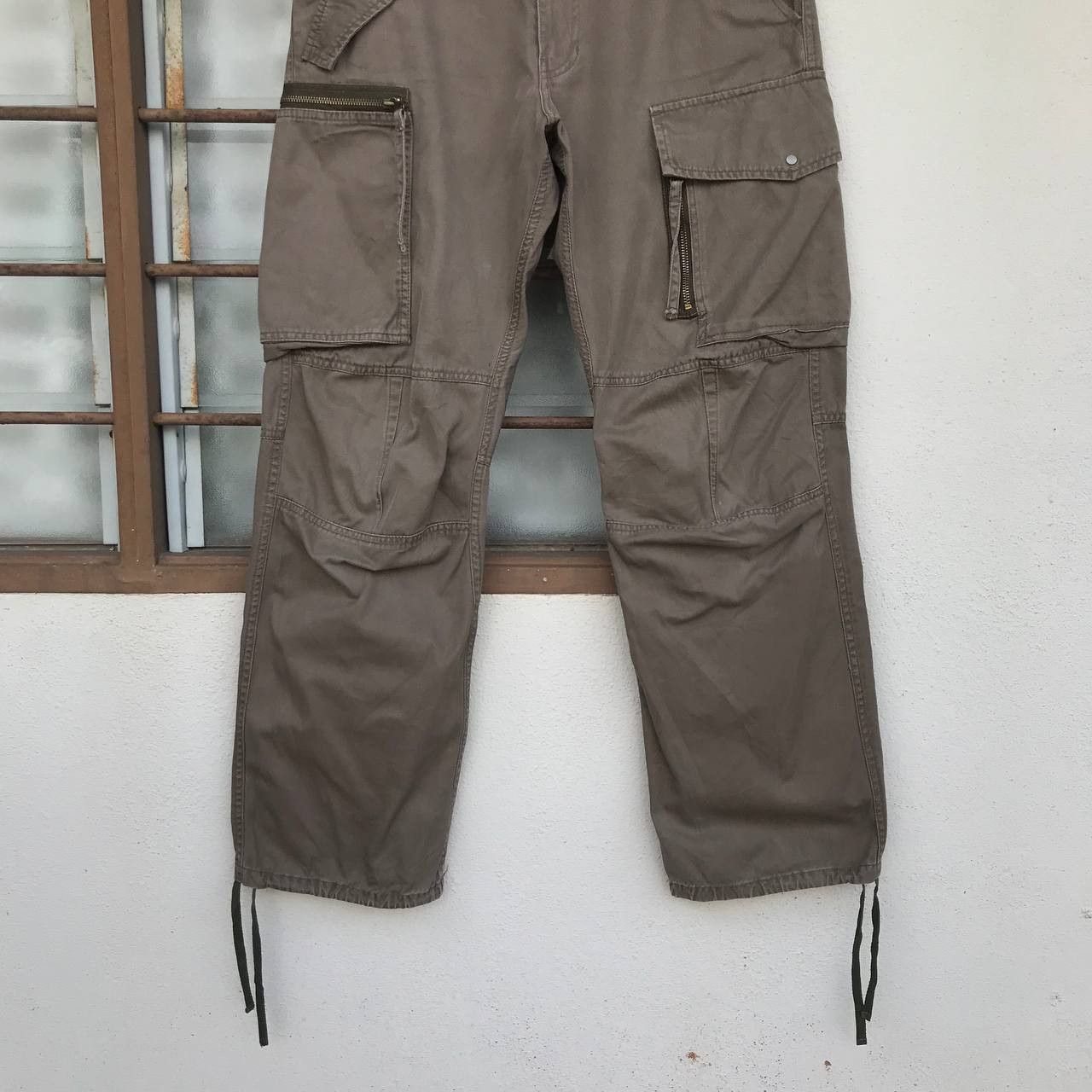 PPFM RARE PPFM MILITARY TRACKTOR CARGO PANT DRAWSTRING LEG STRIP Size US 30 / EU 46 - 2 Thumbnail