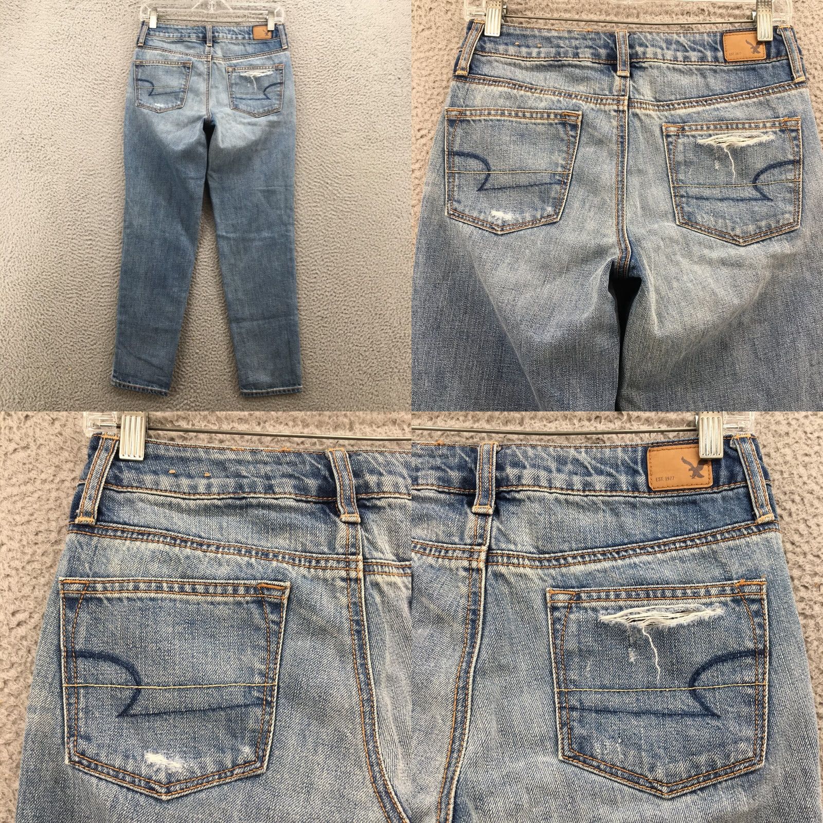 American Eagle Outfitters American Eagle Outfitters Jeans Womens 00R Cropped Blue Denim Size 24" / US 00 / IT 34 - 9 Thumbnail