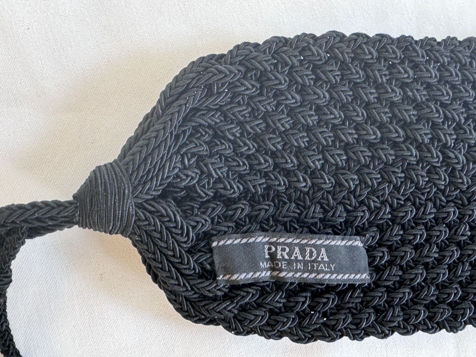 Prada VTG Prada Milano Handmade Crochet Cummerbund Tux Belt Knit Size ONE SIZE - 2 Thumbnail