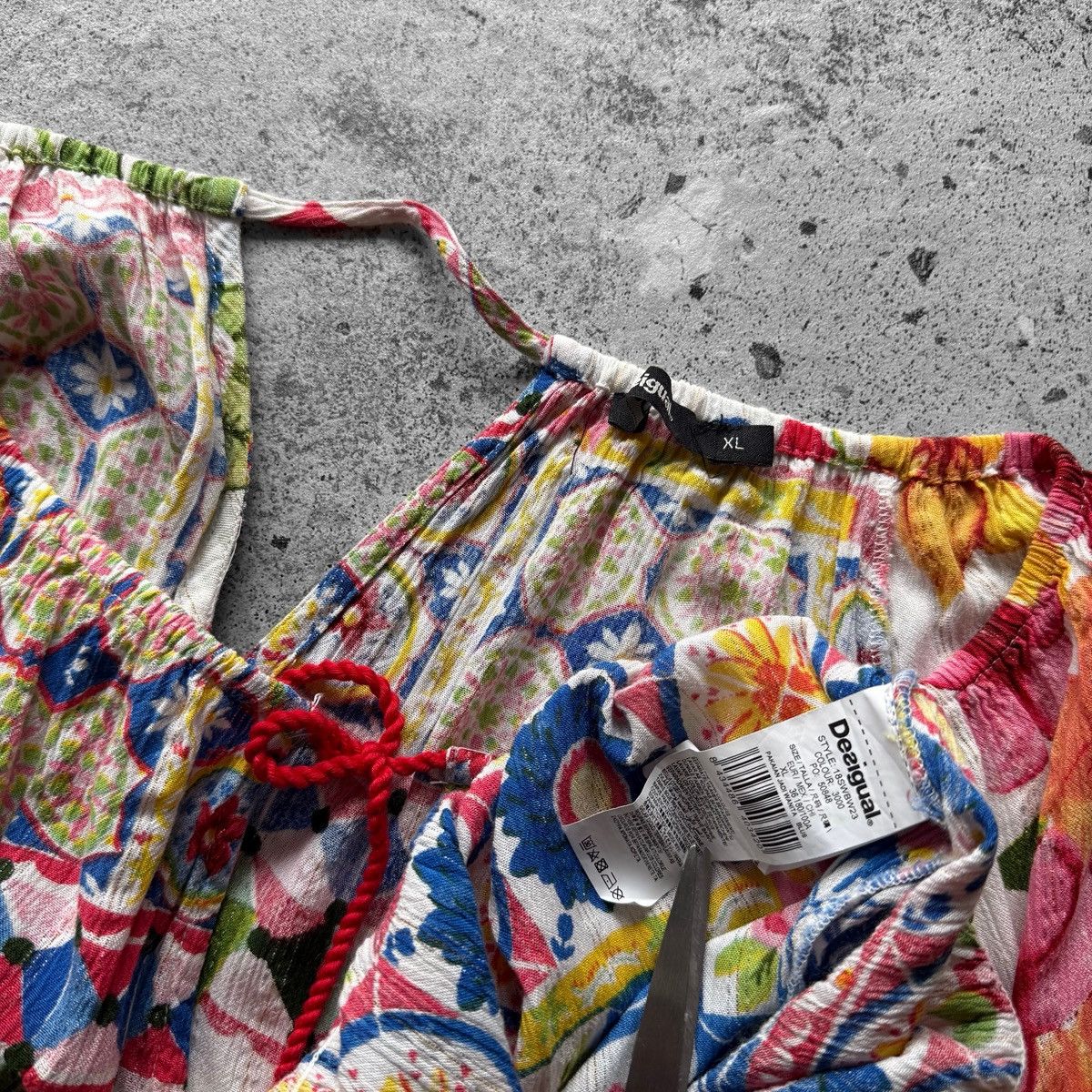 Desigual Desigual Womens Floral Long Sleeve Blouse Top Bohemian Size XL / US 12-14 / IT 48-50 - 8 Thumbnail