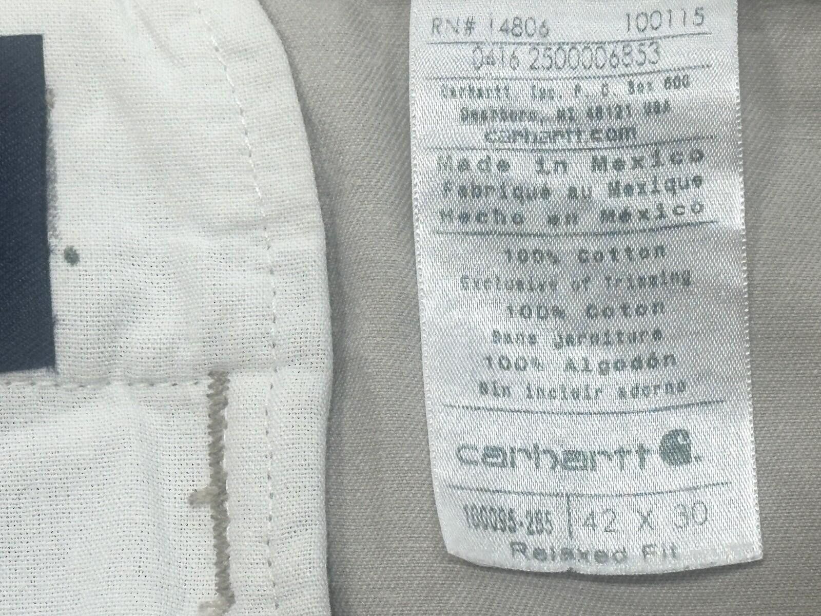 Carhartt Carhartt Cotton Relaxed Fit Pocket Chinos Brown Mens 42/30 Size US 42 / EU 58 - 6 Thumbnail