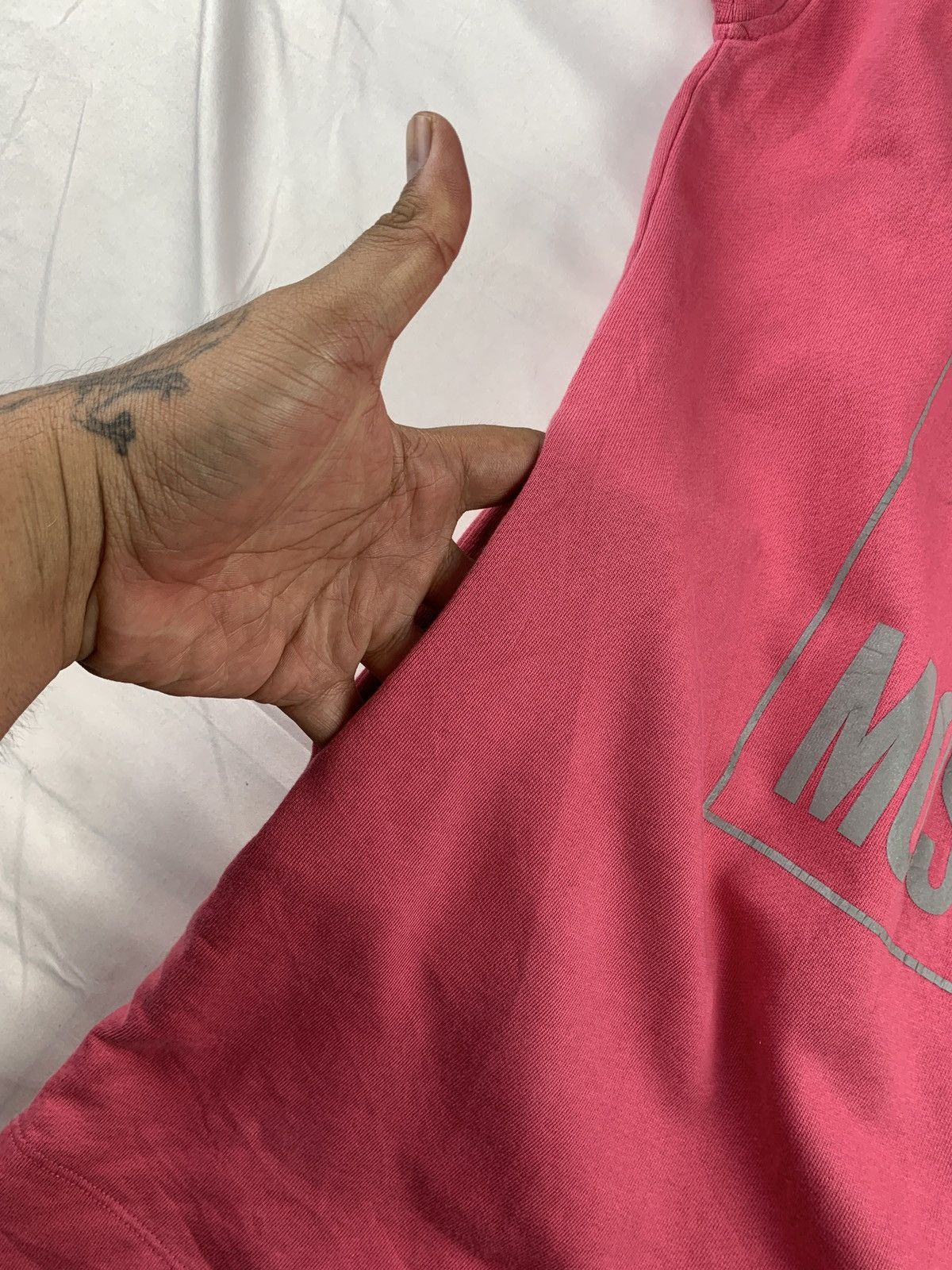 Love Moschino Love Moschino Italy Pink Reflective Sleeveless Dressy Hoodie Size M / US 6-8 / IT 42-44 - 12 Thumbnail