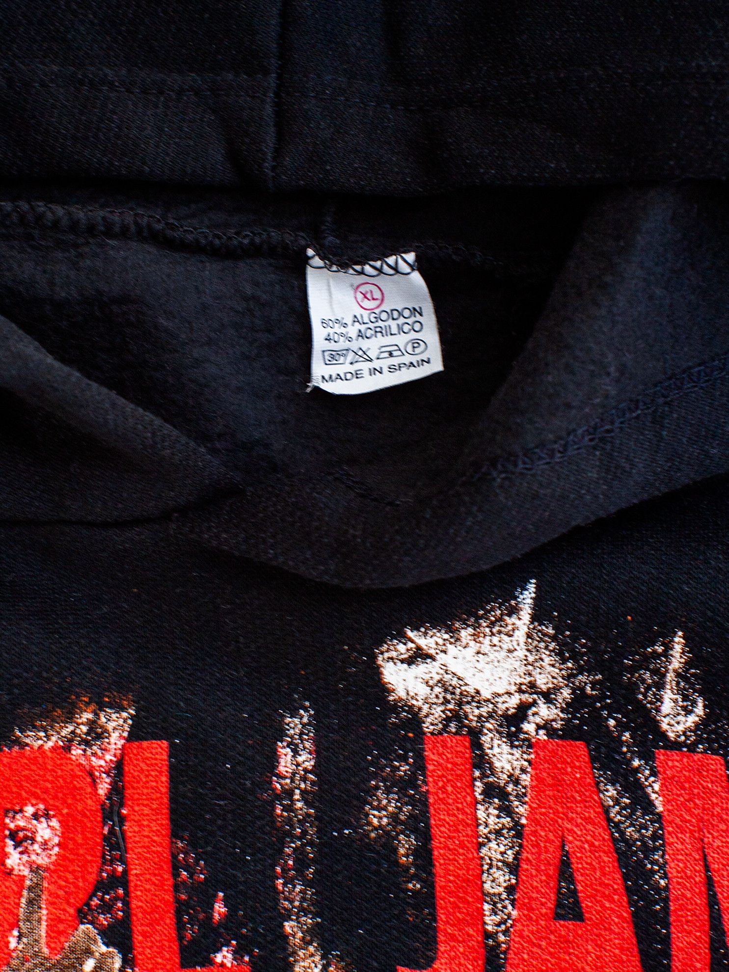 Vintage Vintage 90s Pearl Jam "Ten" Euro Bootleg Grunge Band Hoodie Size US XL / EU 56 / 4 - 5 Thumbnail