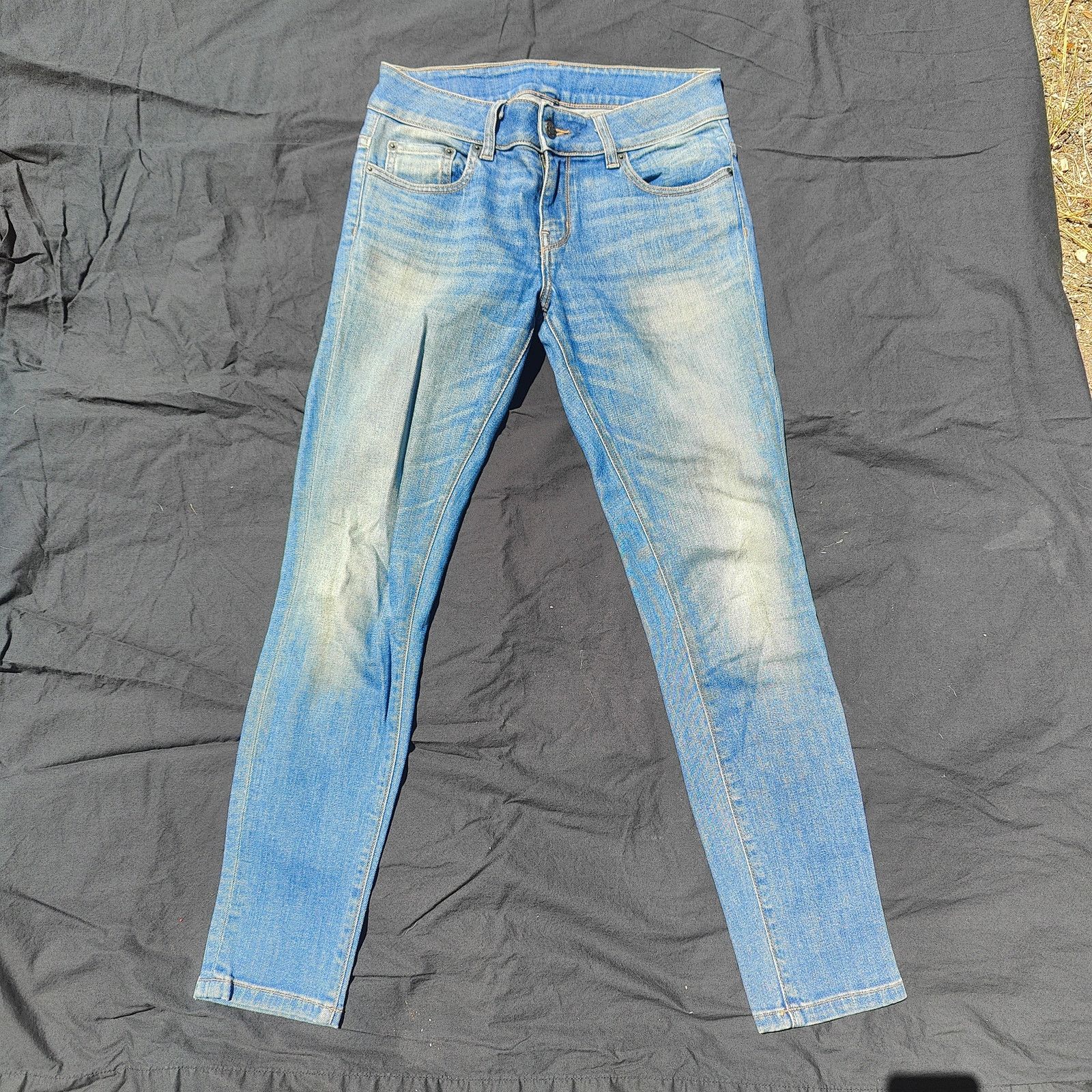 6397 6397 Mini Skinny Jeans Womens 25 Dirty Faded Light Wash Size 25" / US 0 / IT 36 - 1 Thumbnail