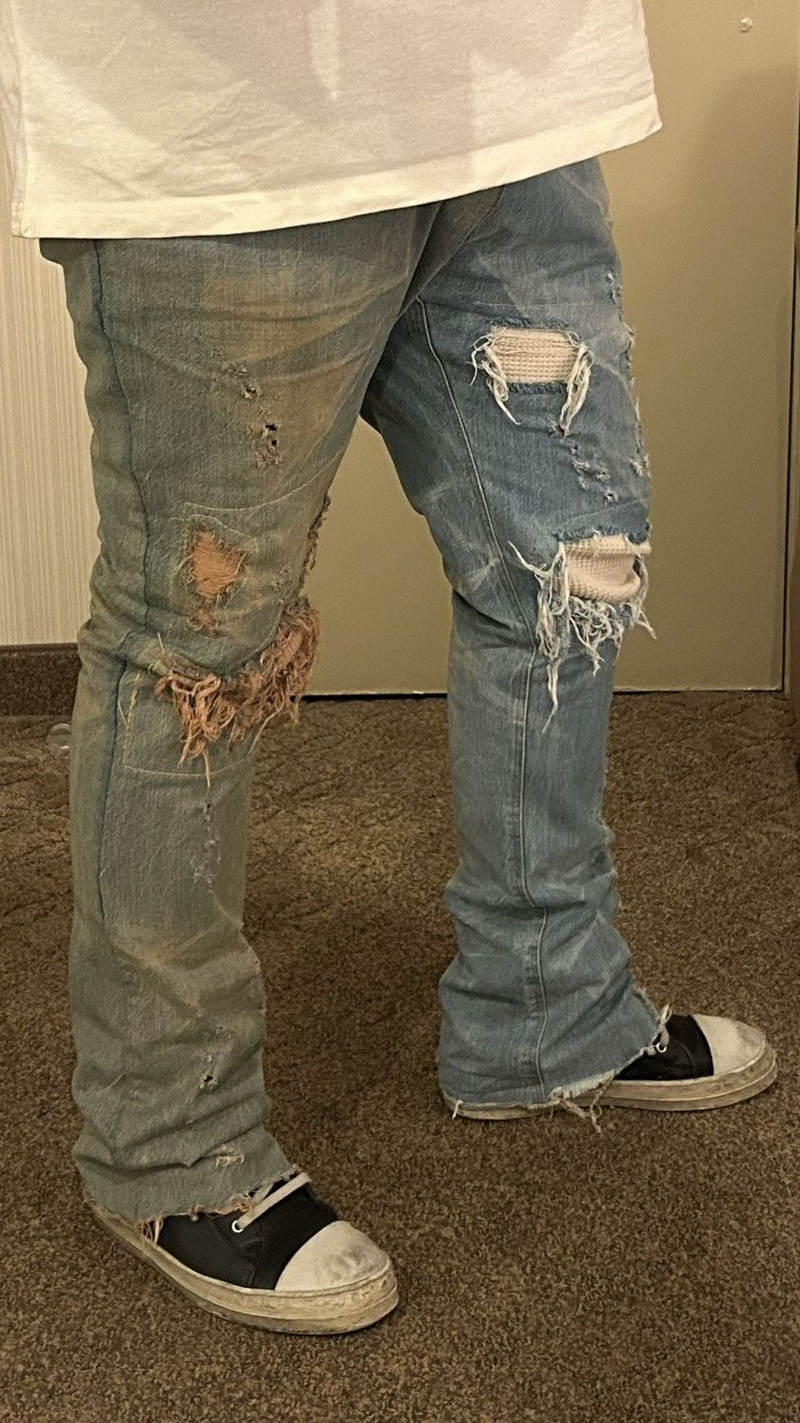 Grouture Two Tone Denim Jeans Size US 38 / EU 54 - 7 Thumbnail