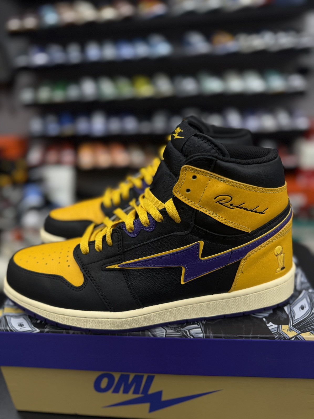 Designer OMI In Hellcat Sneakers Kobe Lakers Colors Size 13US Size US 13 / EU 46 - 4 Thumbnail