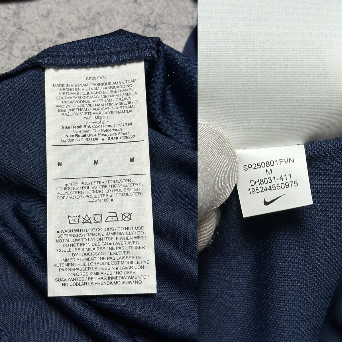 Nike Nike Dri-Fit Academy Blue Jersey T-Shirt Size US M / EU 48-50 / 2 - 9 Thumbnail