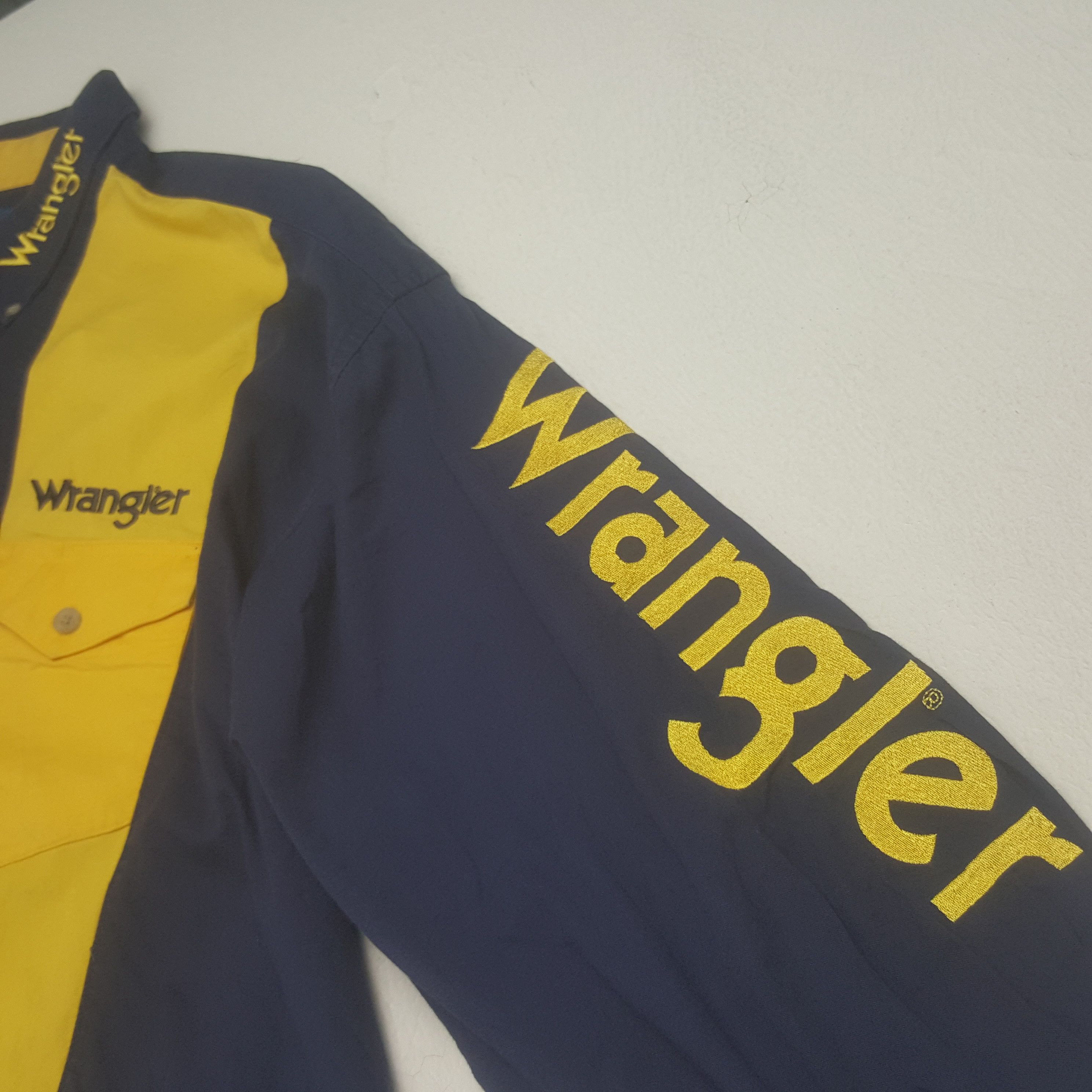 Vintage × Wrangler Vintage Wrangler American Retro Style Shirt Size US XXL / EU 58 / 5 - 6 Thumbnail