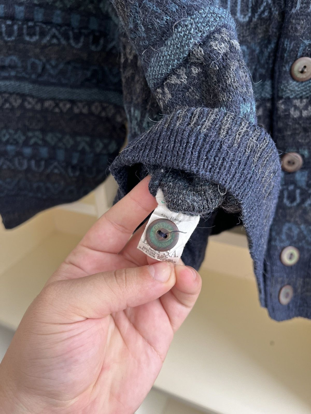 Lacoste Vintage 1990s Lacoste Cardigan Sweater Size US L / EU 52-54 / 3 - 12 Thumbnail