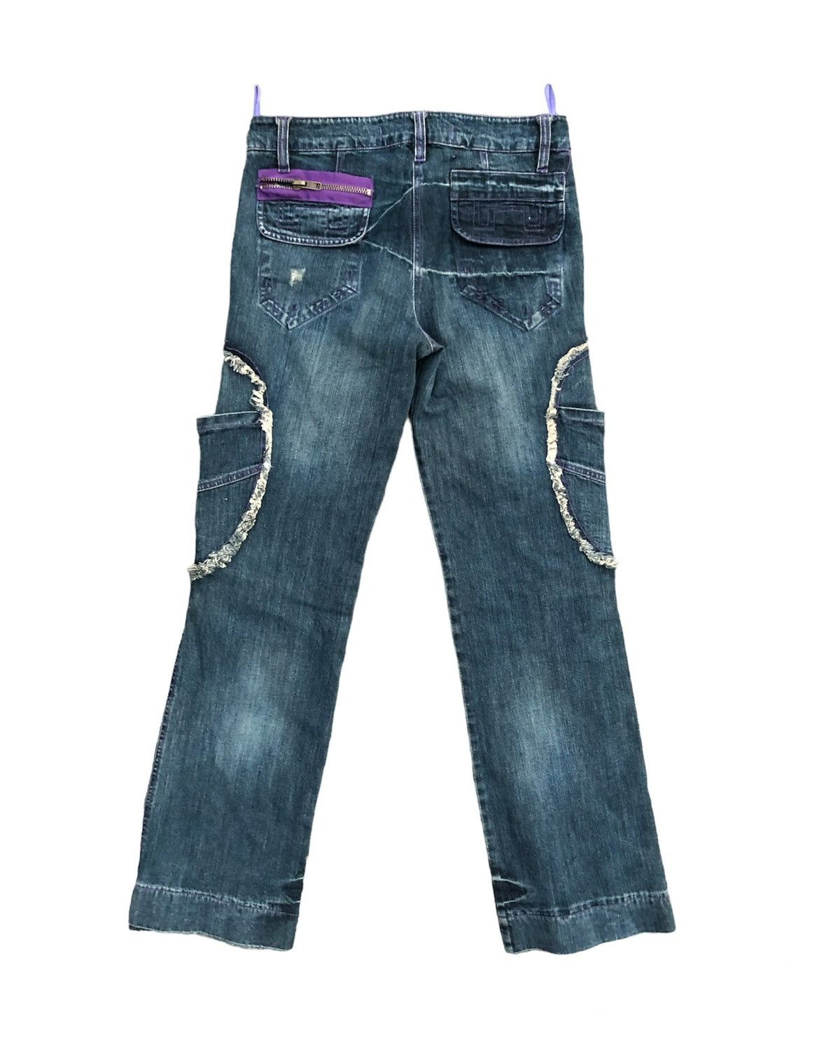 Japanese Brand × Miss Sixty ‼️OFFER‼️ Vintage Y2K Playboy Bunny Bootcut Distressed Jeans Size 24" / US 00 / IT 34 - 2 Thumbnail