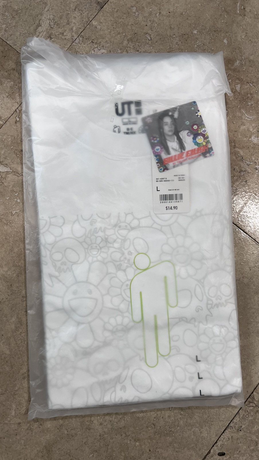 Billie Eilish × Takashi Murakami × Uniqlo Uniqlo/ Billie Eilish by Takashi Murakami Flower Skulls Tee Size US L / EU 52-54 / 3 - 3 Thumbnail