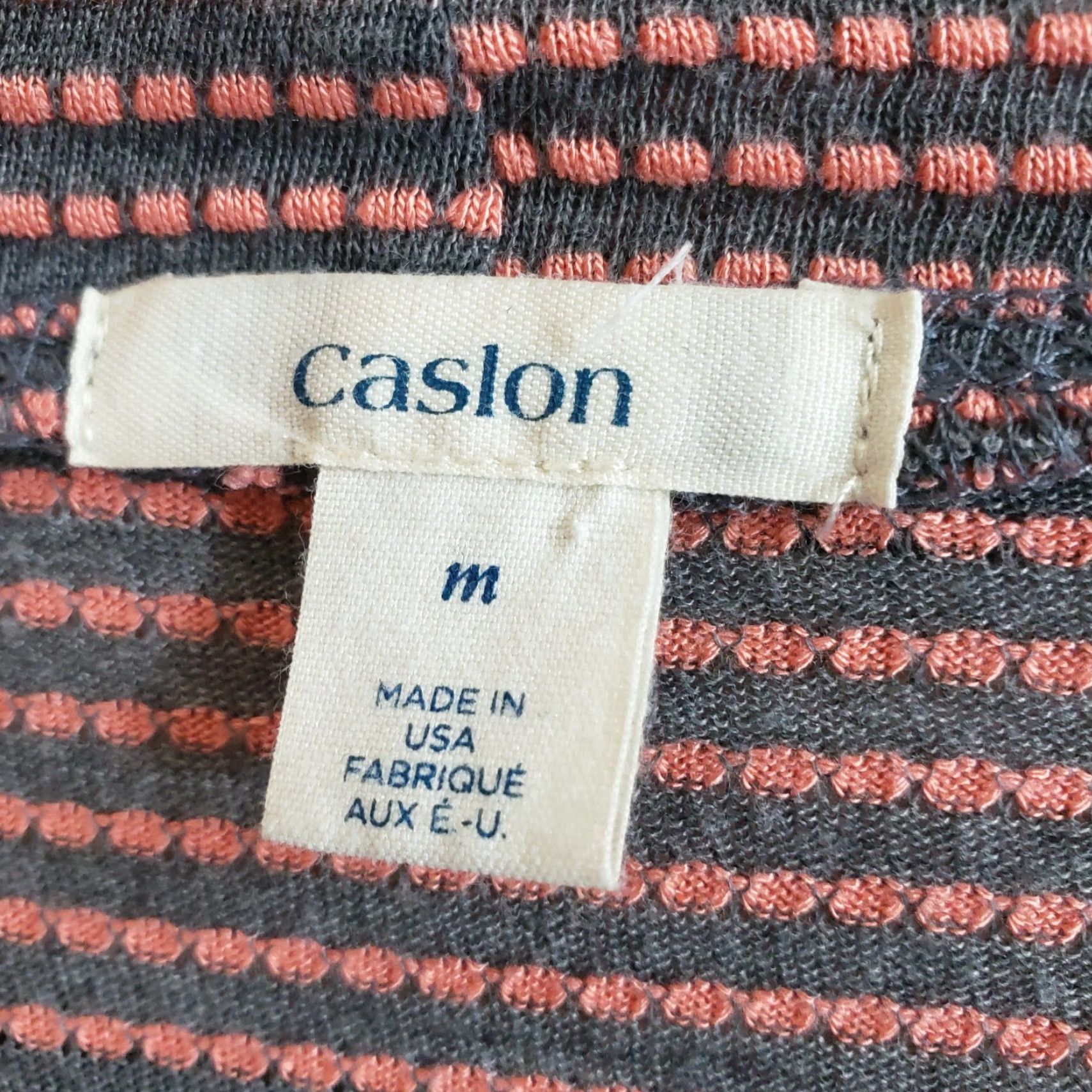 Vintage VINTAGE Caslon Women's Cardigan Shirt Open Front Striped Grey Pink Long Sleeve M Webs? Size M / US 6-8 / IT 42-44 - 5 Thumbnail